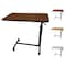Proheal Medical Overbed Table, Wheels & Adjustable Height - Mahogany Over Bed Table for Home or Hospital PH-16212H - alternate 1